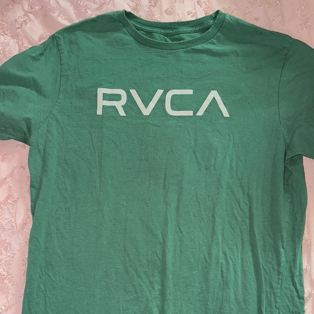 RVCA Teal Short Sleeve Men's Tee